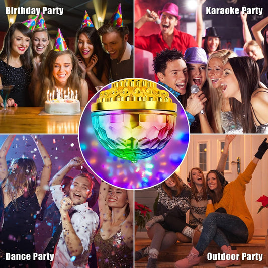 Luz de discoteca portátil para festas em casa