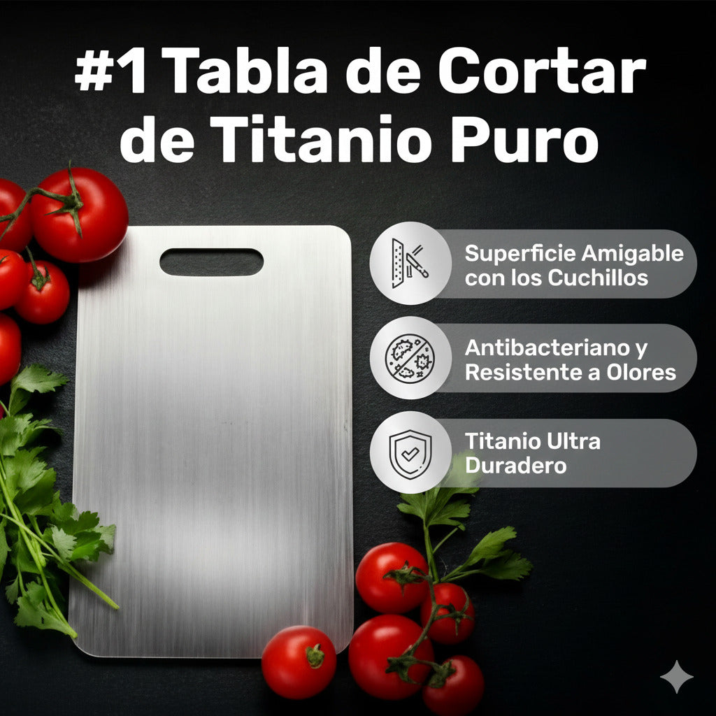 Tabla de Cortar de Titanio 100% Puro