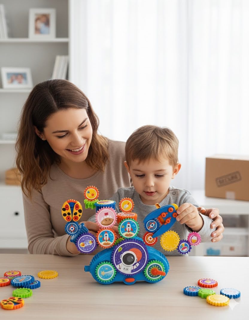 STEM Weltraum-Set mit Zahnrädern