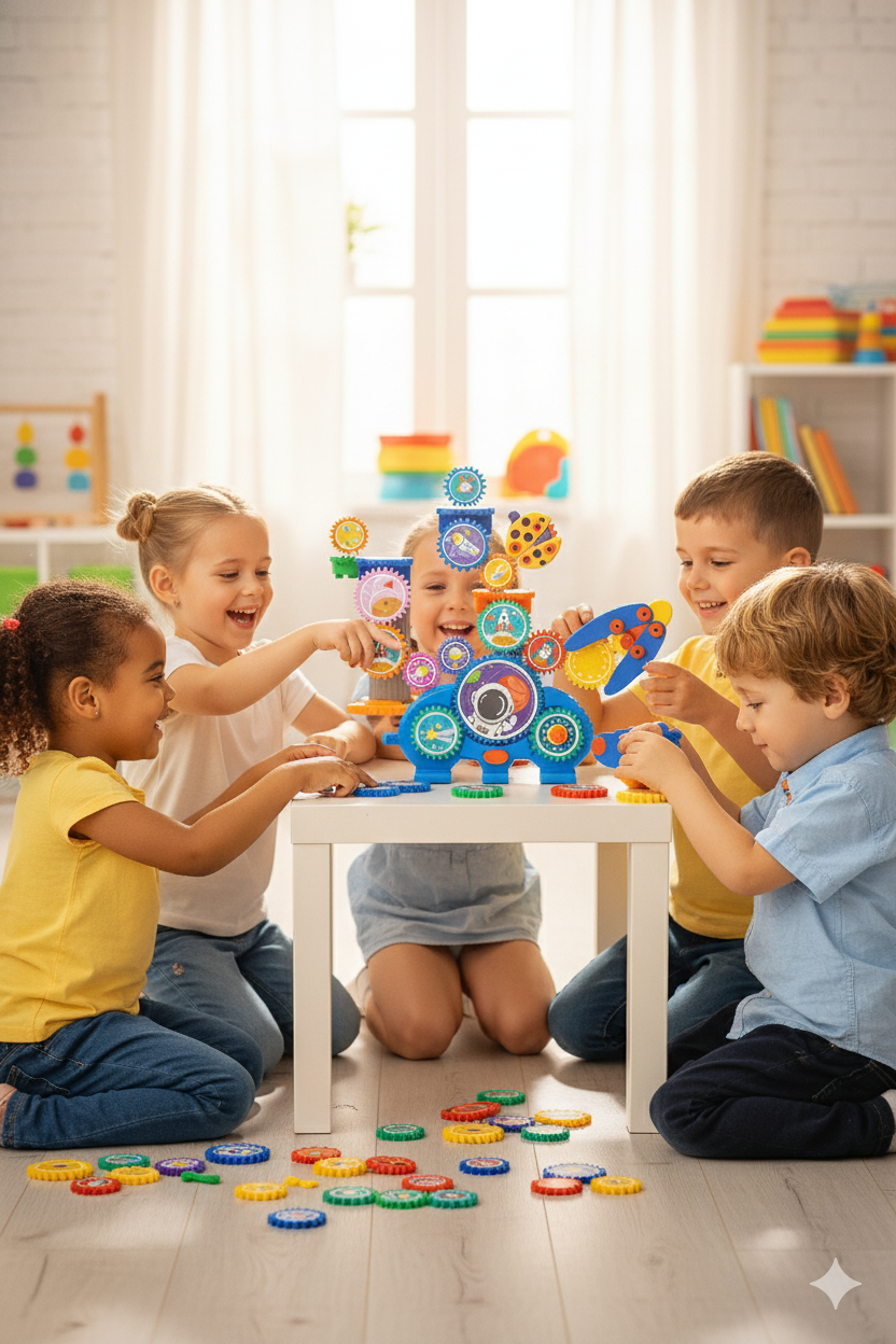 STEM Weltraum-Set mit Zahnrädern