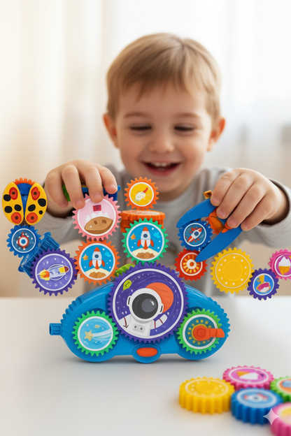 STEM Weltraum-Set mit Zahnrädern