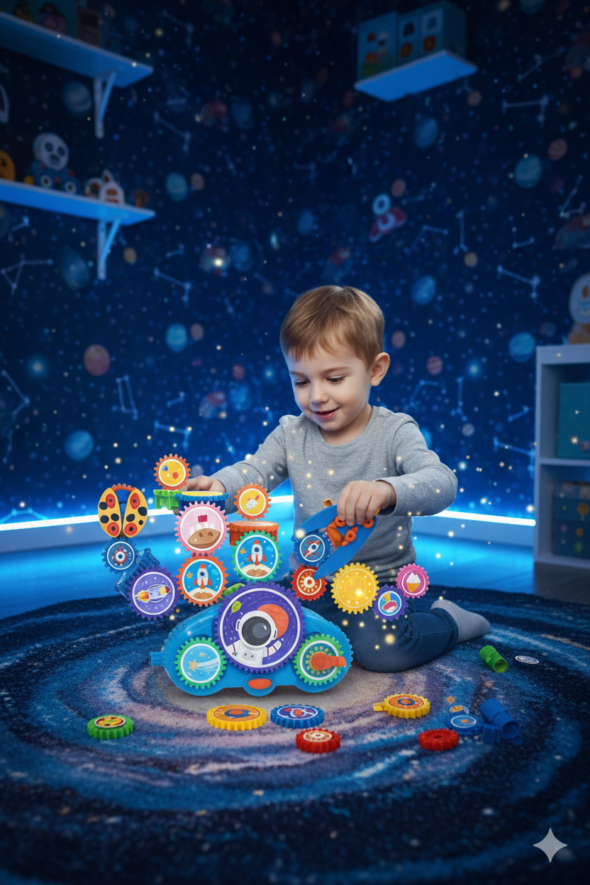 STEM Weltraum-Set mit Zahnrädern