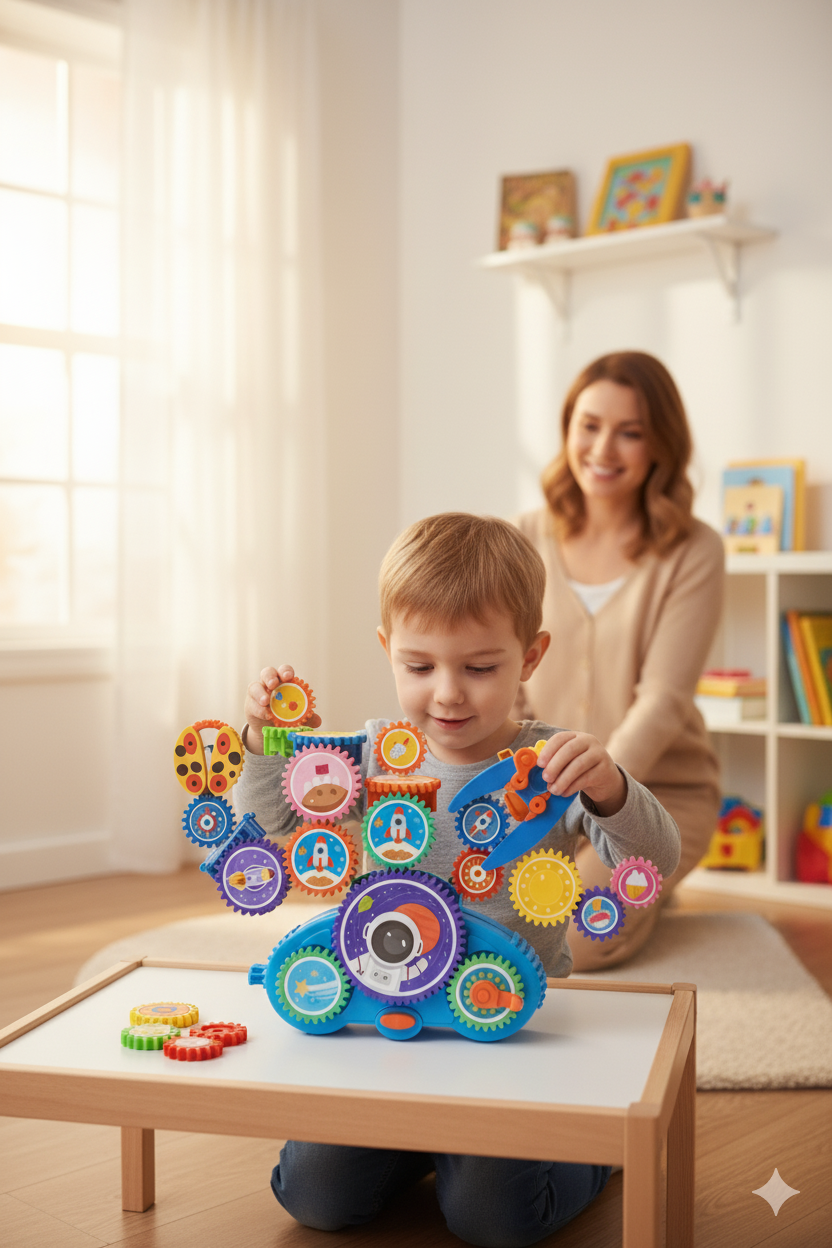 STEM Weltraum-Set mit Zahnrädern