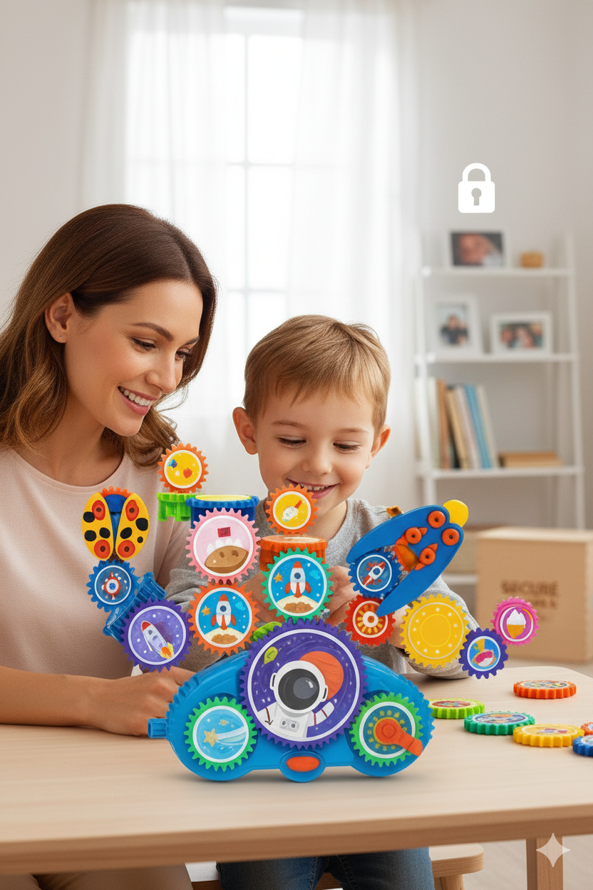 STEM Weltraum-Set mit Zahnrädern